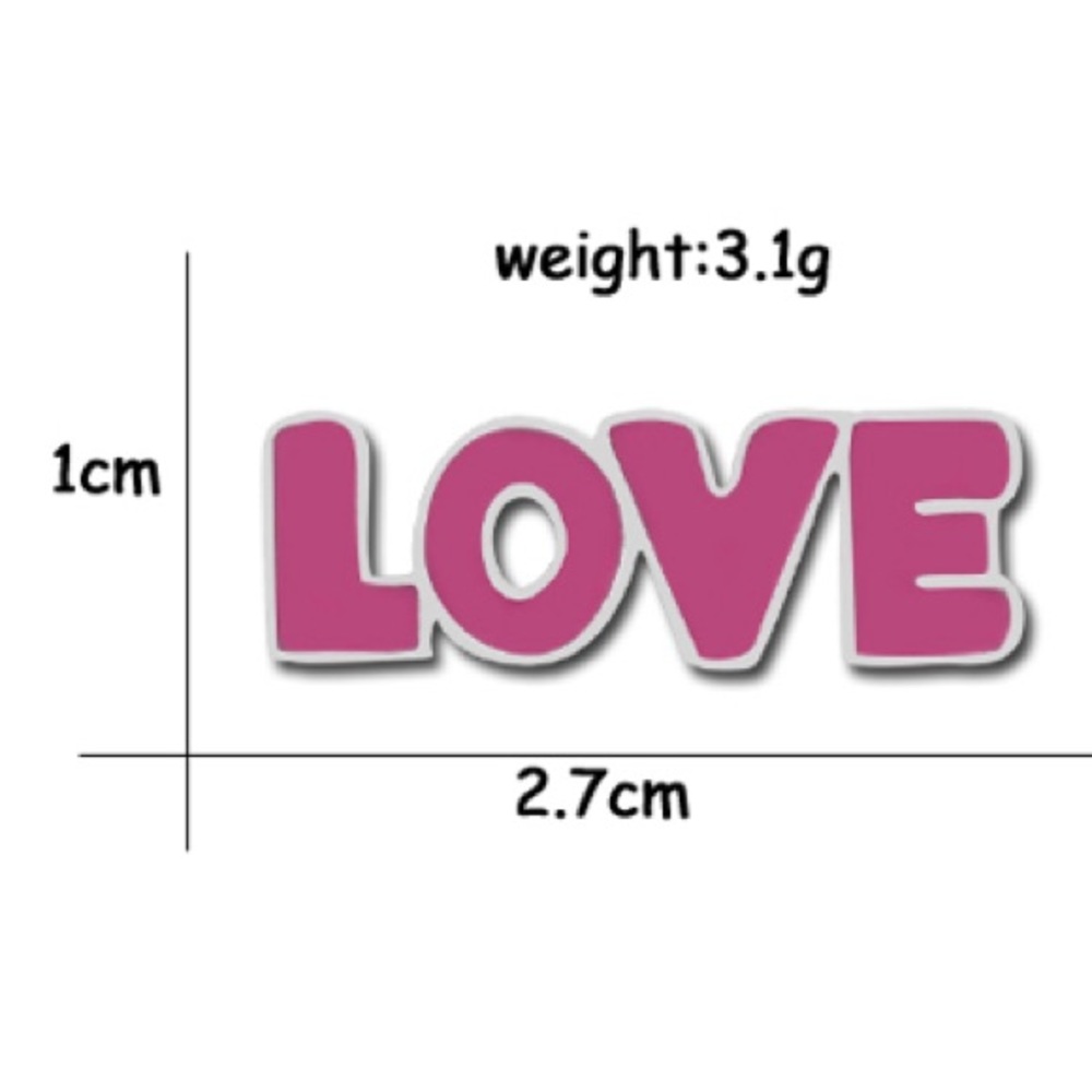 3/$10 Unisex “Love” Enamel Pin Brooch for You - Events - Gifts (mix & match) 🩷 - Picture 3 of 3